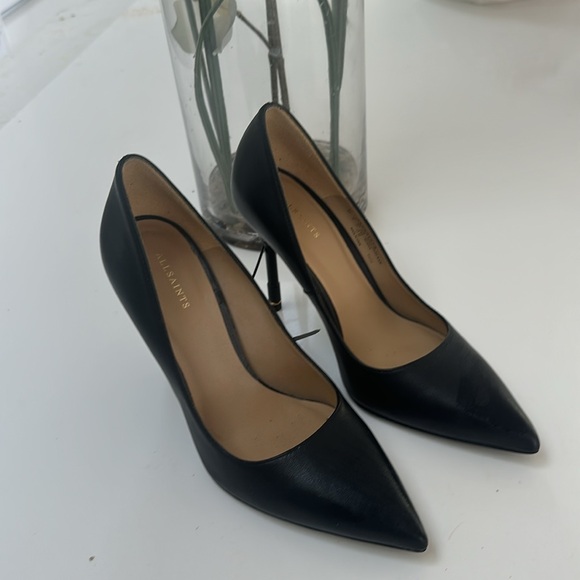 ALLSAINTS Nova Court Pumps in Black 7 - Picture 2 of 5